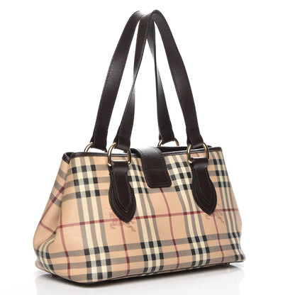 Burberry Haymarket Check Eden Tote Chocolate 3 of 9