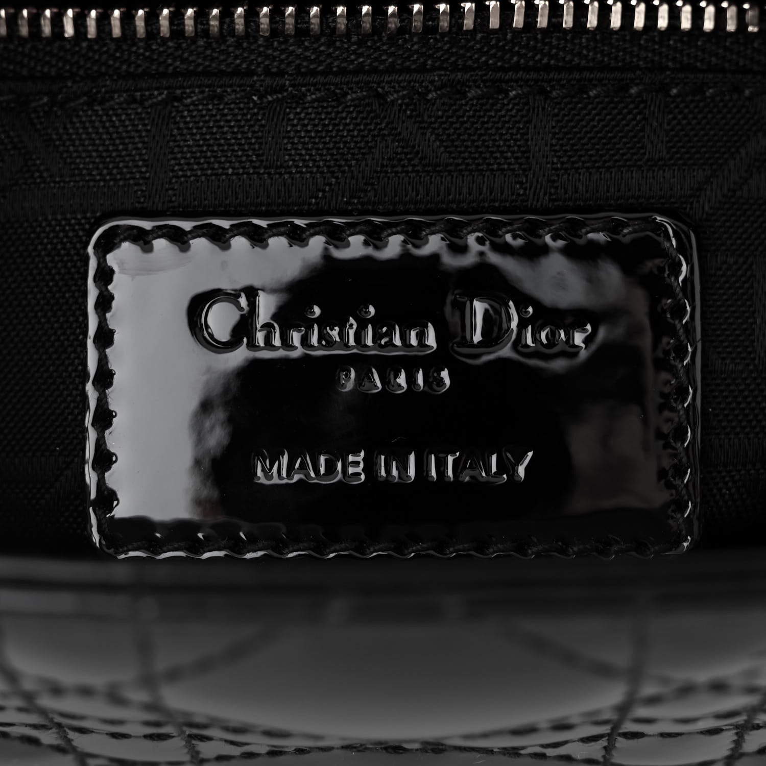 Christian Dior Patent Cannage Mini Lady Dior Black 6 of 10
