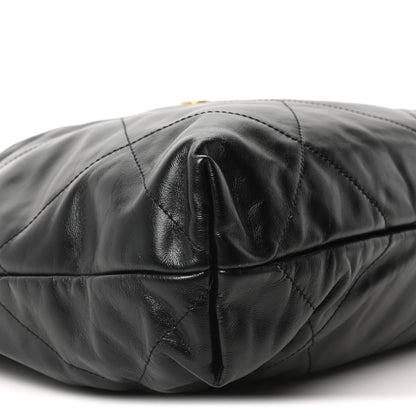 Chanel Shiny Calfskin Quilted Chanel 22 Black 10 of 11