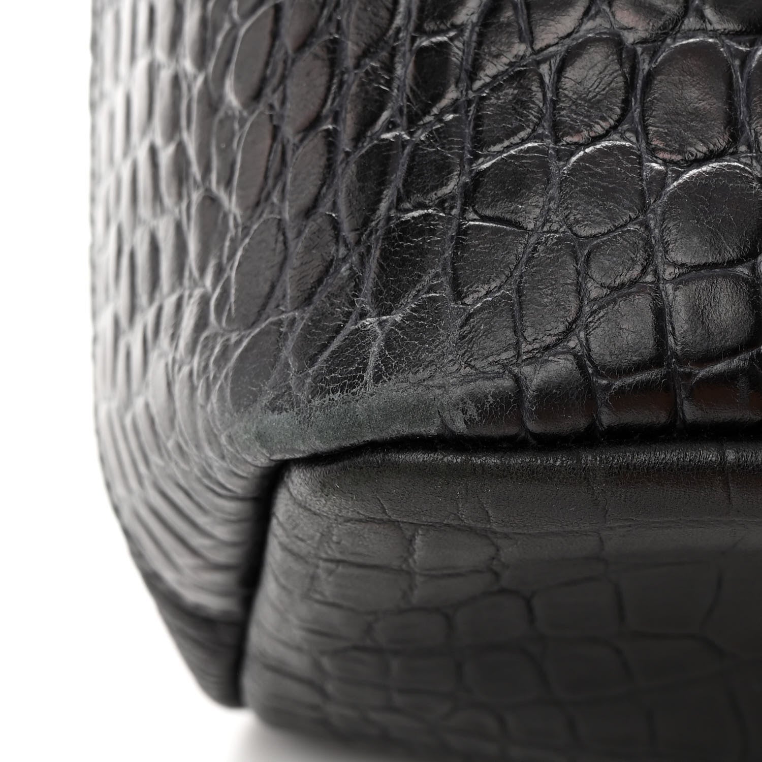 Givenchy Calfskin Crocodile Embossed Medium Antigona Tote Black 16 of 21
