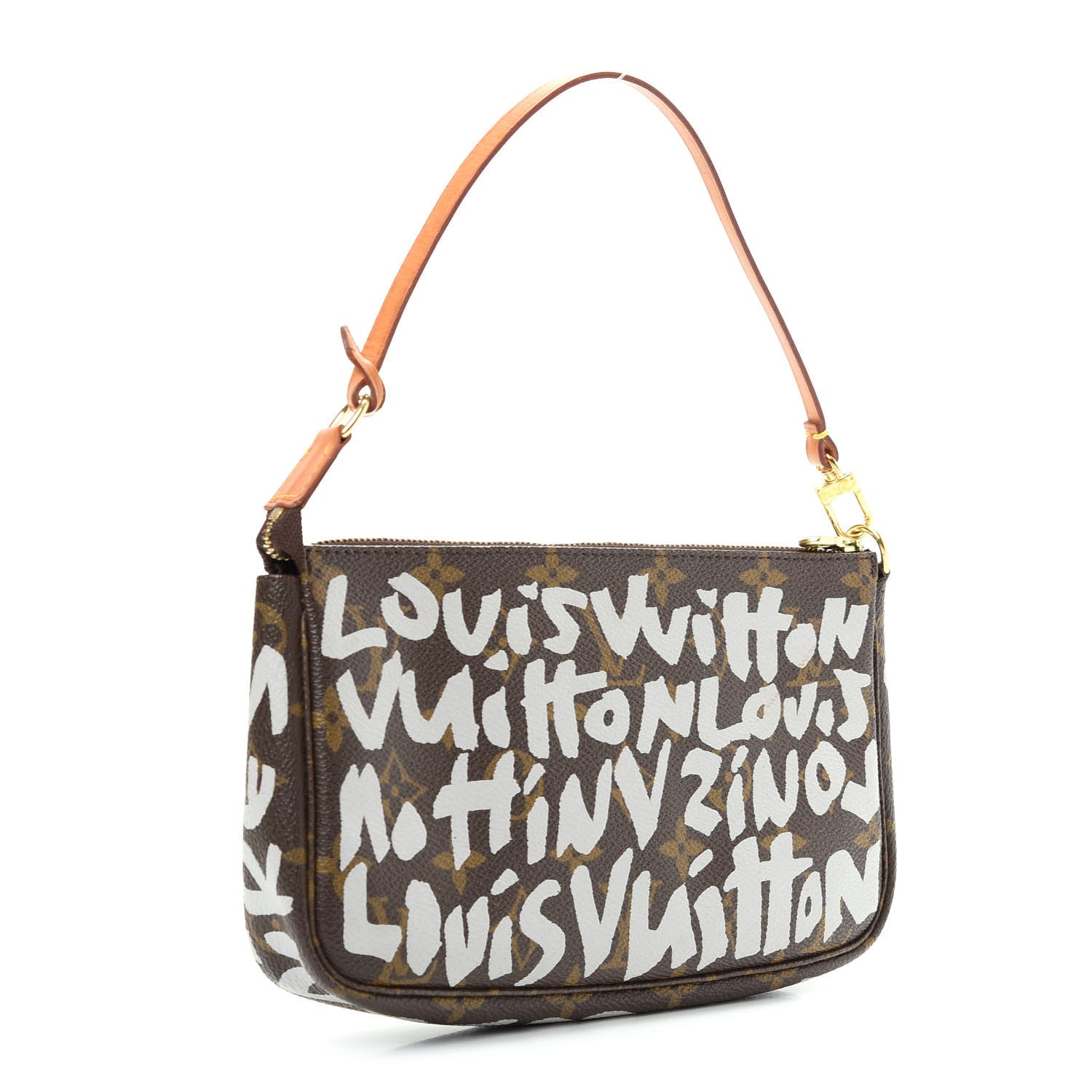 Louis Vuitton Monogram Graffiti Pochette Accessories Silver 3 of 9