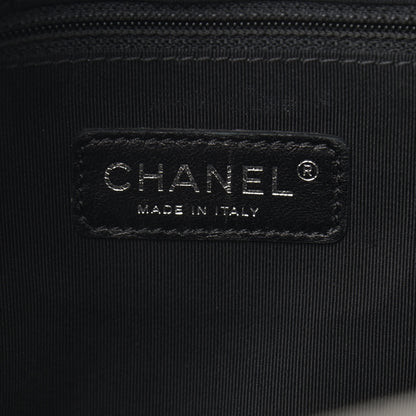 Chanel Metallic Aged Calfskin Quilted Medium Chain Me Hobo Grey 6 of 10