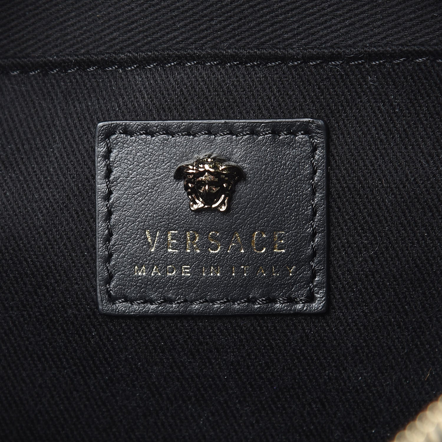 Versace Calfskin Palazzo Camera Bag Black 8 of 10