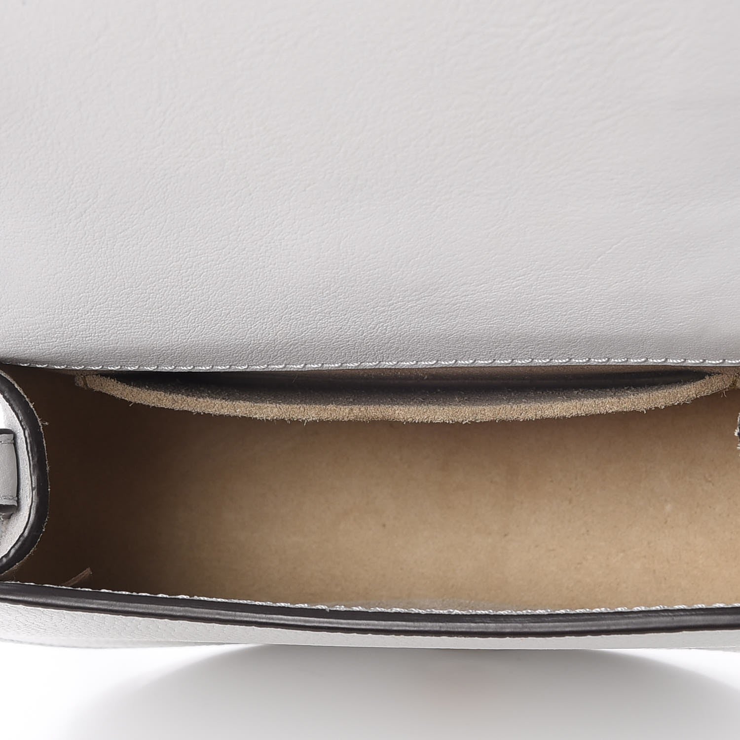 Chloe Calfskin Suede Small Nile Bracelet Bag Airy Grey 6 of 9