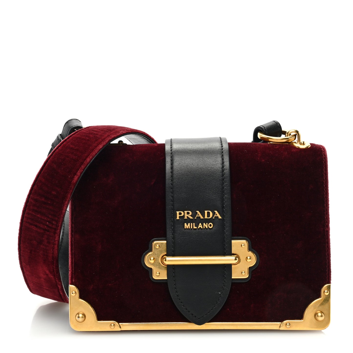 Velvet City Calfskin Cahier Bag Ribes Black