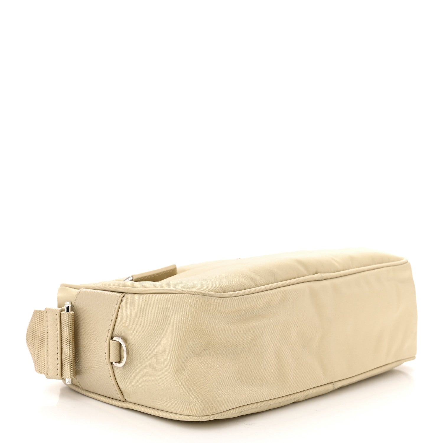Prada Re-Nylon Vela Saffiano Double Zip Shoulder Bag Deserto 4 of 11