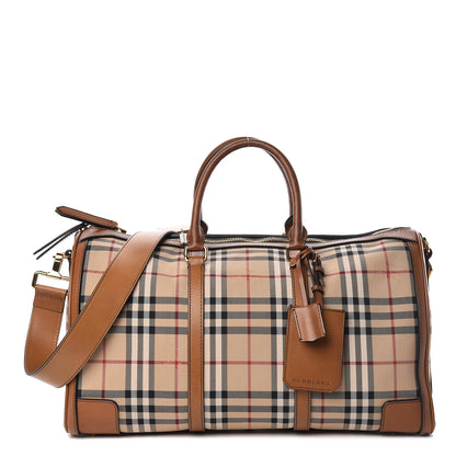 Burberry Horseferry Check Large Alchester Bowling Bag Tan 1 of 14