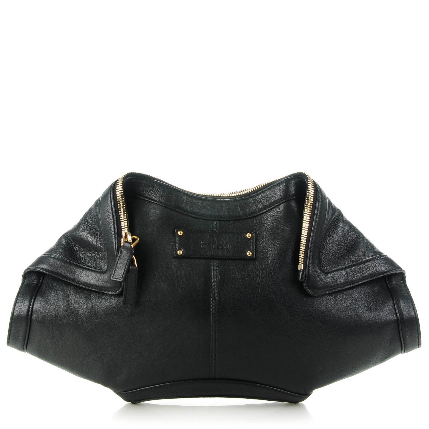 Alexander McQueen Leather De Manta Clutch Black 1 of 7