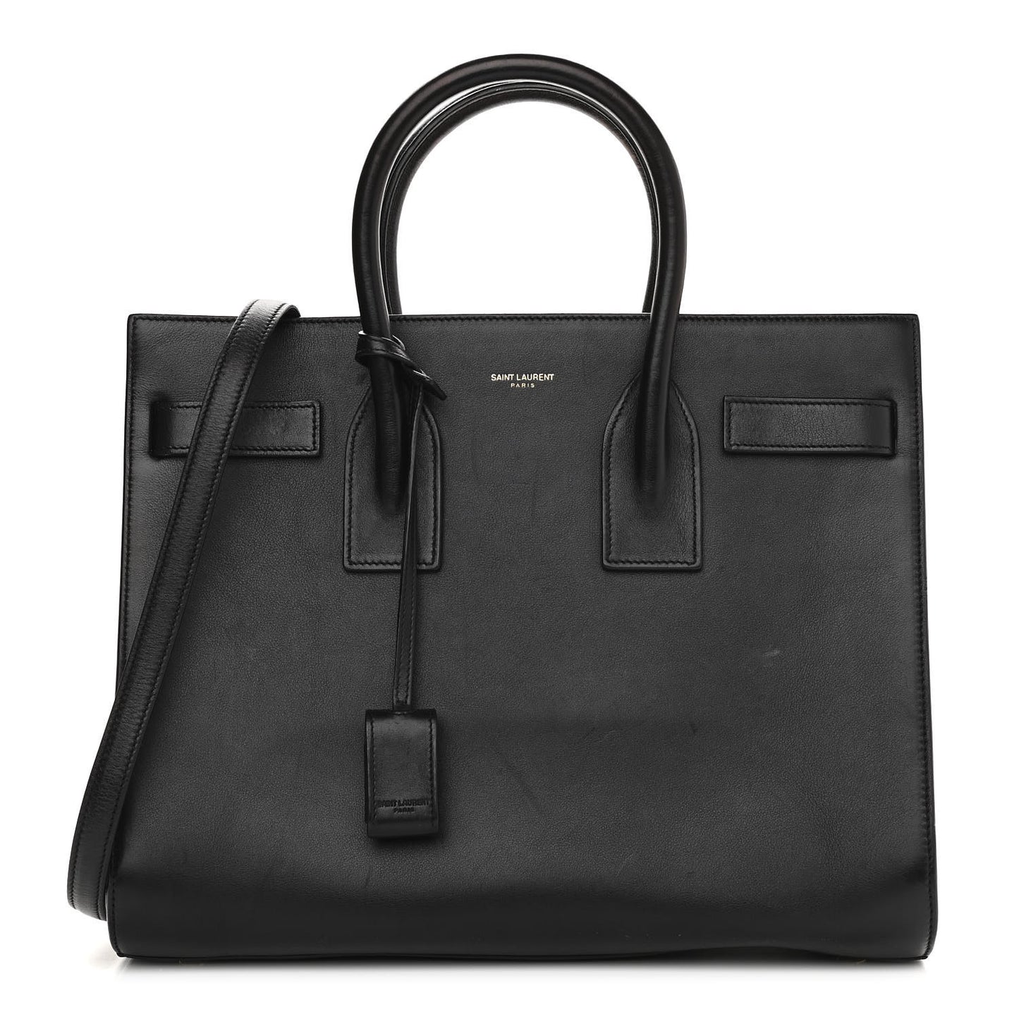 Calfskin Small Sac De Jour Black