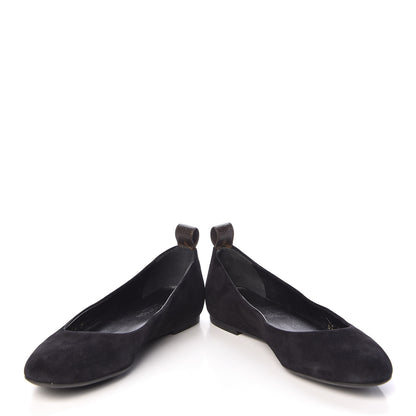 Louis Vuitton Suede Monogram Uniformes Ballet Flats 36 Black 5 of 9