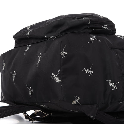 Alexander McQueen Nylon Dancing Skeleton Backpack Black White 7 of 11