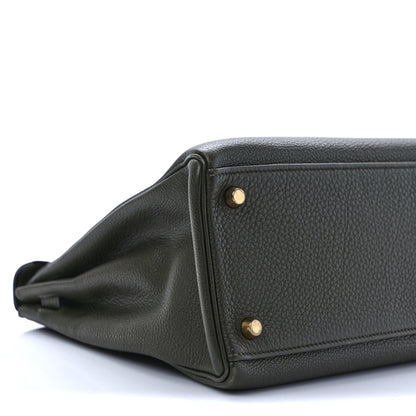 Hermes Togo Kelly Retourne 32 Vert Olive 7 of 10