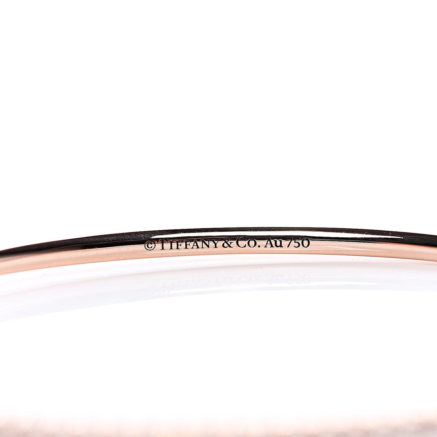18K Rose Gold Diamond Metro Hinged Bangle Bracelet