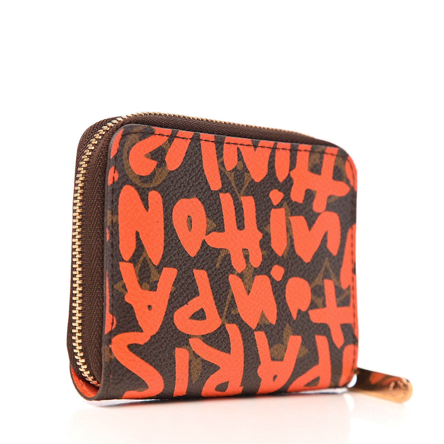 Louis Vuitton Monogram Graffiti Zippy Coin Purse Orange 2 of 5