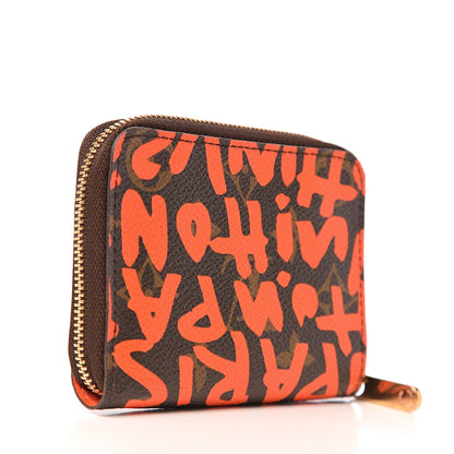 Louis Vuitton Monogram Graffiti Zippy Coin Purse Orange 2 of 5