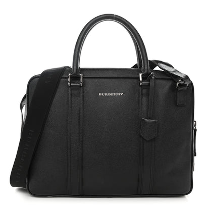 Burberry Textured Calfskin Briefcase Black 1 of 11