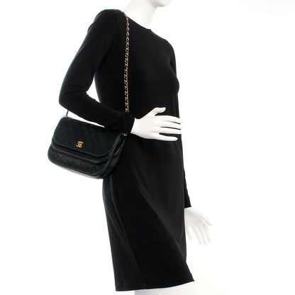 Chanel Lambskin Quilted Small Double Flap Black 2 of 9