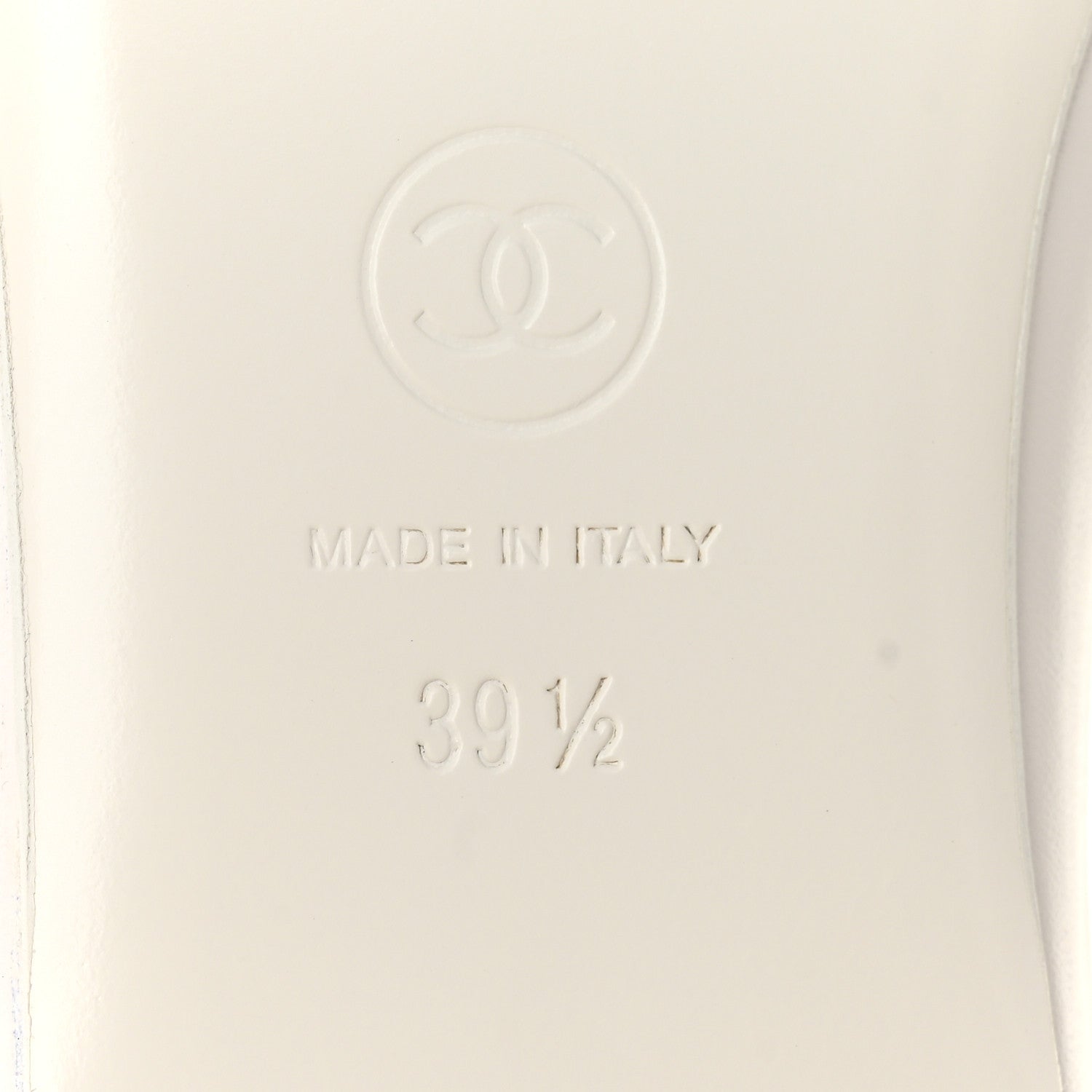 Chanel Lambskin Mary Jane Flats 39.5 White 8 of 9