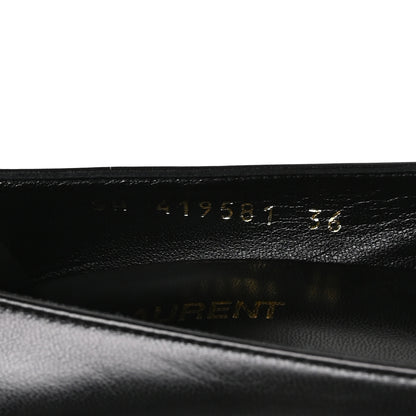 Saint Laurent Calfskin Anja 85 Pumps 36 Black 8 of 9