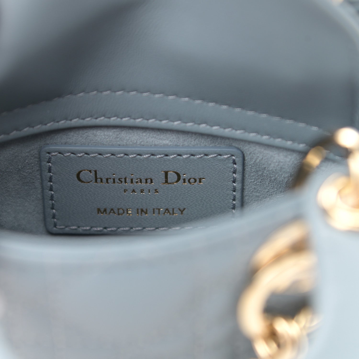 Christian Dior Lambskin Cannage Micro Lady Dior Cloud Blue 6 of 10
