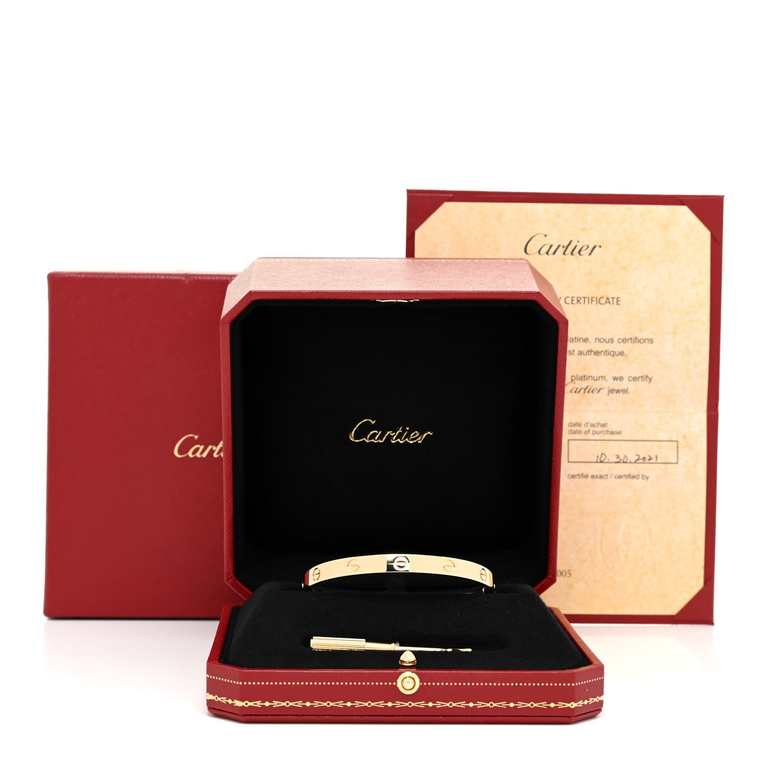 Cartier 18K Yellow Gold LOVE Bracelet 18 6 of 6