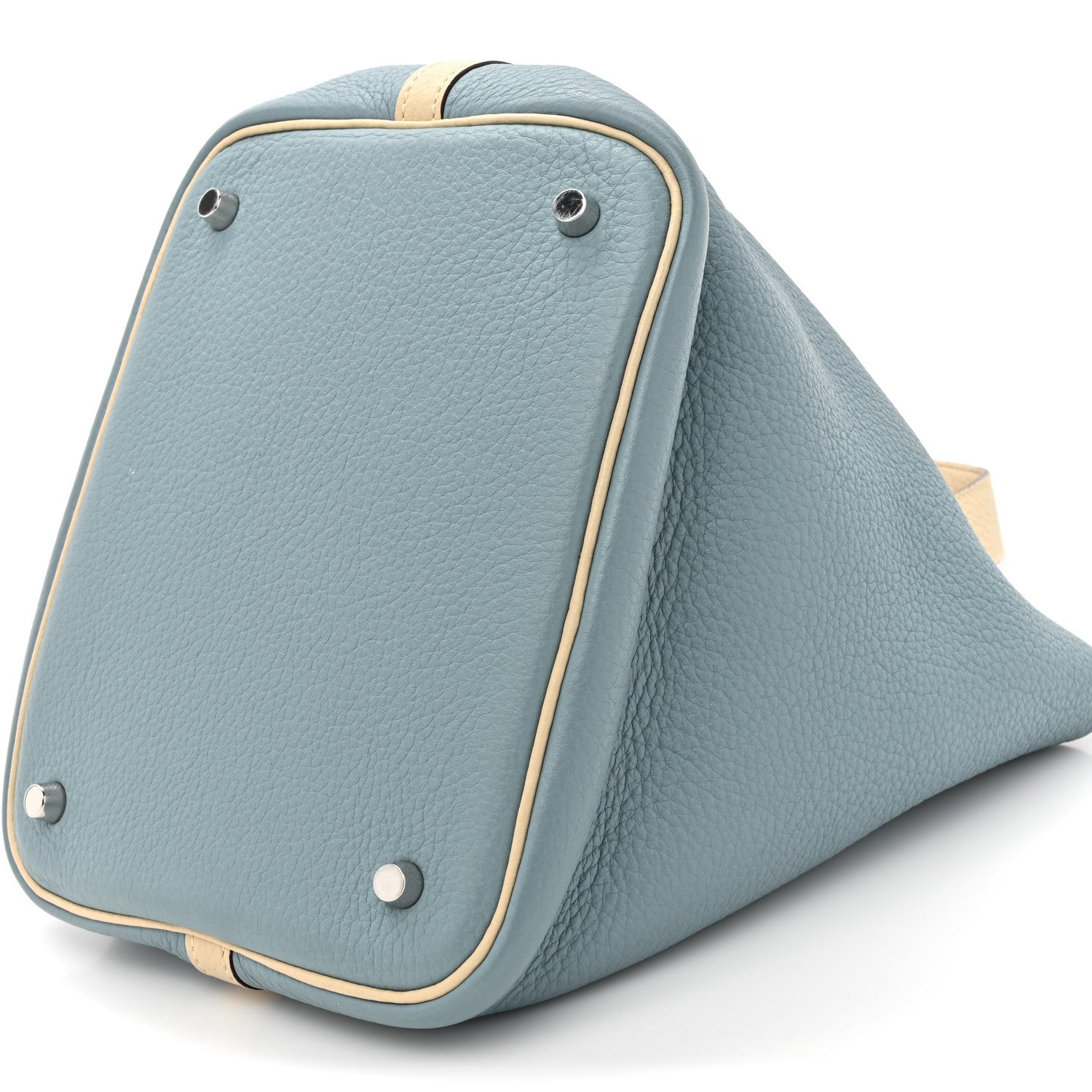 Hermes Taurillon Clemence Picotin 22 MM Ciel Parchemin 9 of 12