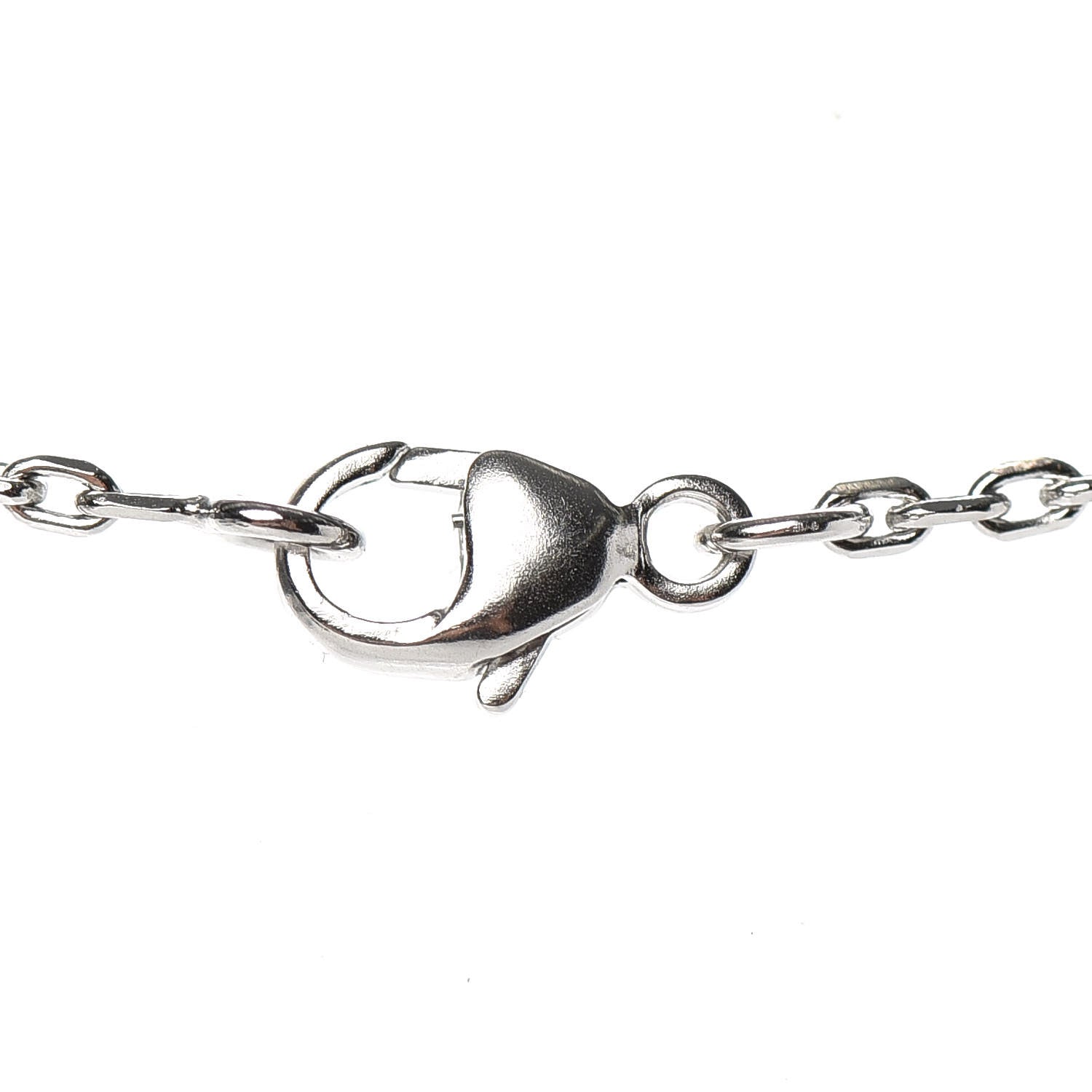 Hermes Lacquered Palladium Mini Pop H Pendant Necklace Black 5 of 5