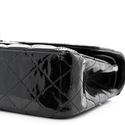 Chanel Patent Quilted Medium Double Flap Black 10 of 15