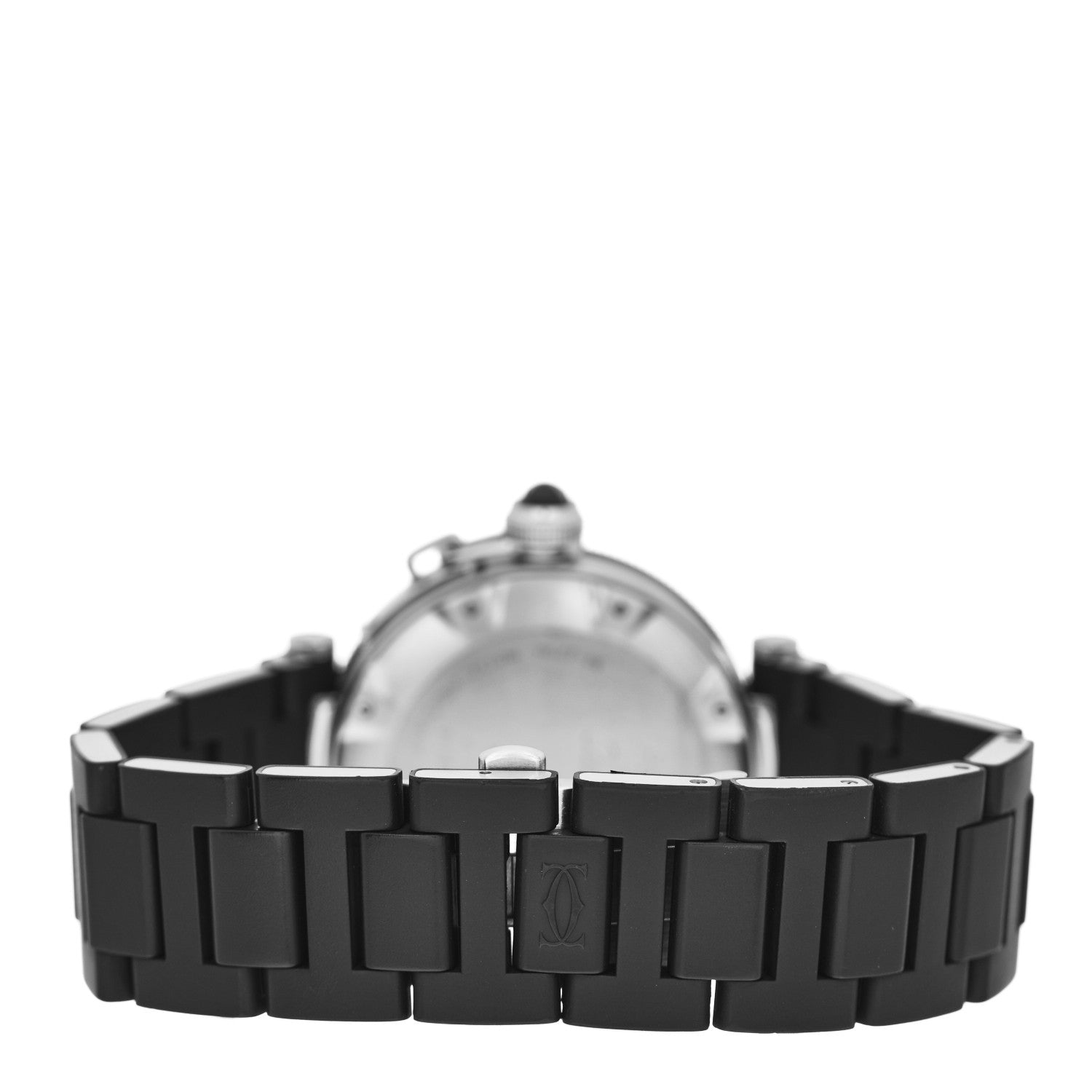 Cartier Stainless Steel Rubber 40mm Pasha C Seatimer Automatic Watch Black 3 of 4