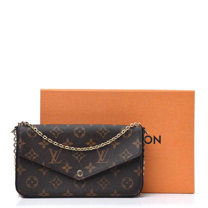 Louis Vuitton Monogram Pochette Felicie Chain Wallet Fuchsia 11 of 11