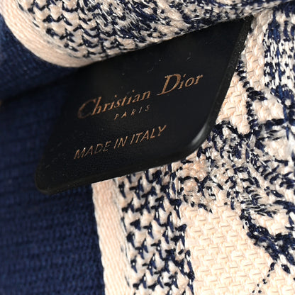 Christian Dior Canvas Embroidered Mini Toile De Jouy Book Tote Blue 6 of 12