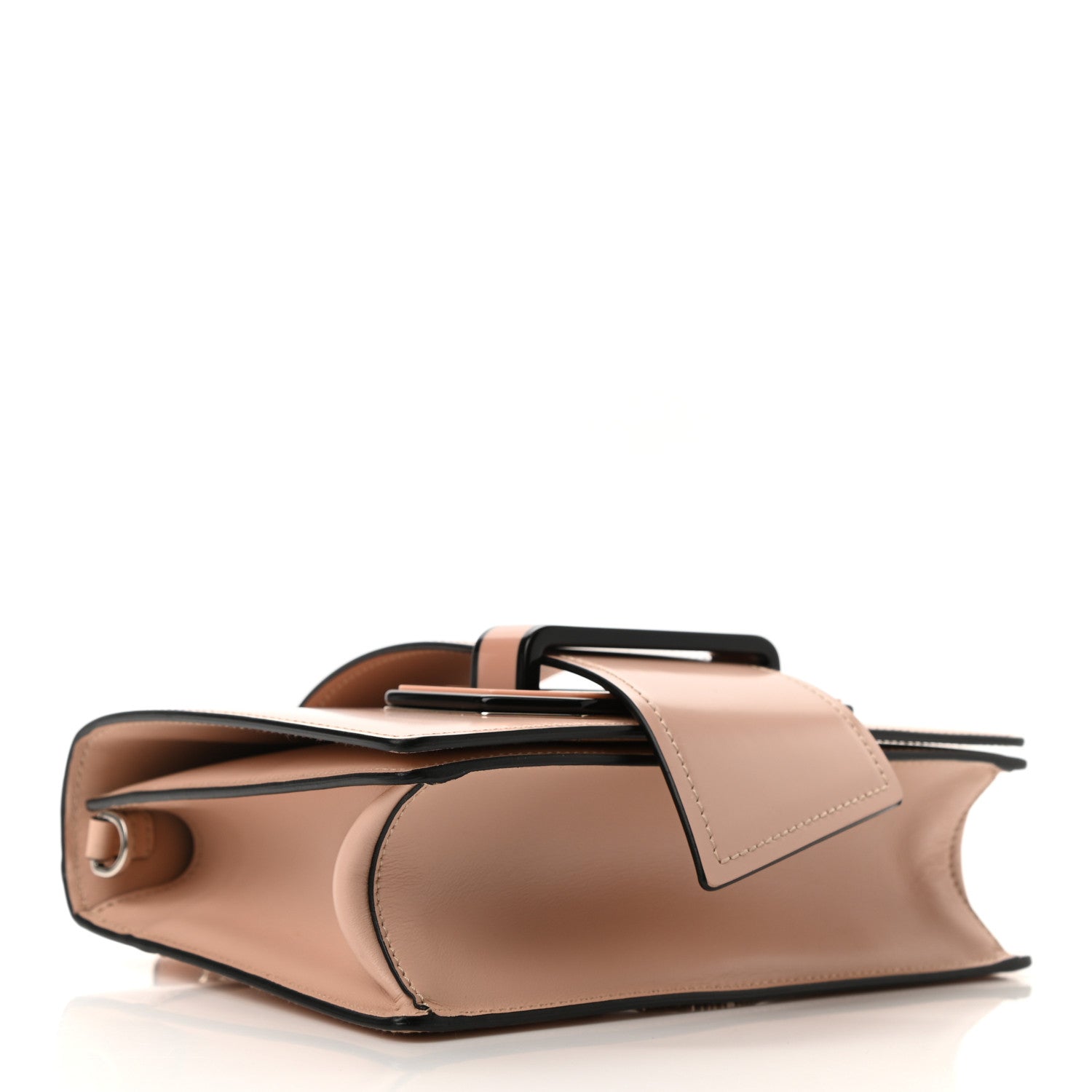 Prada Spazzolato Soft Calfskin Plex Ribbon Bag Pesco 4 of 9