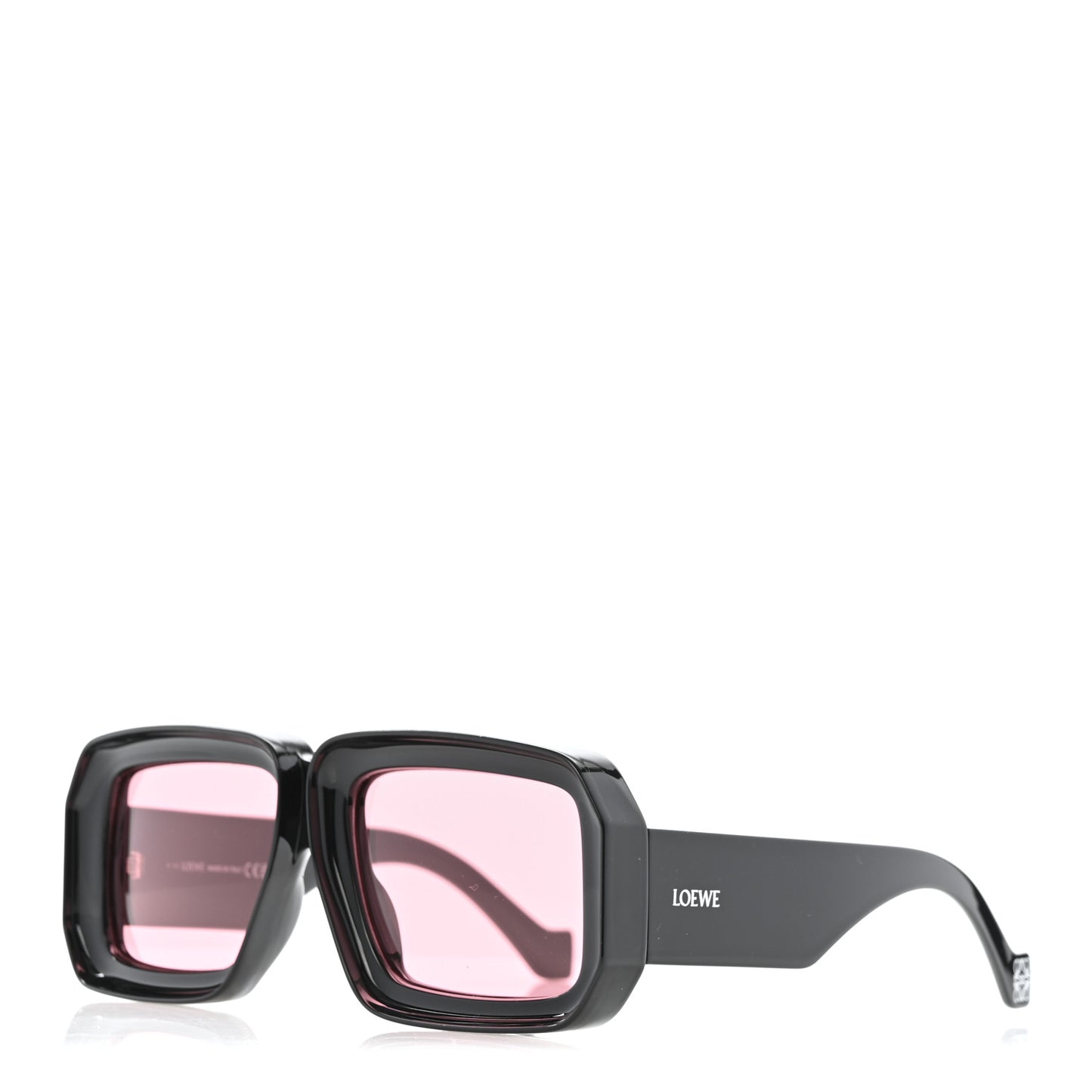 Acetate Paula's Ibiza Dive In Mask Sunglasses LW40064U Black Pink