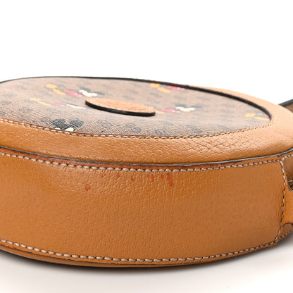 Gucci X DISNEY Mini Vintage GG Supreme Monogram Mickey Mouse Round Shoulder Bag Beige Vintage Sun Oil 10 of 12