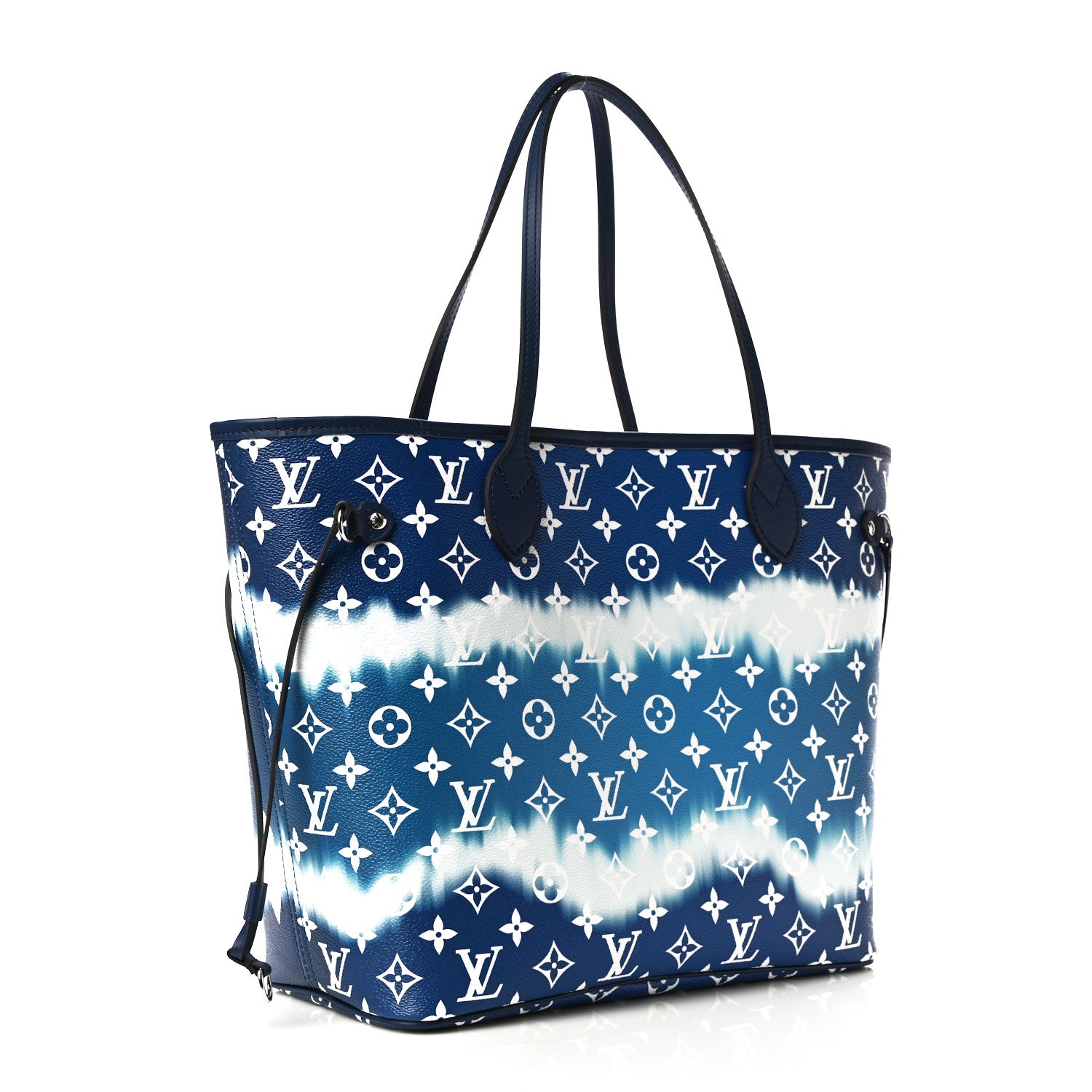 Louis Vuitton Monogram Escale Neverfull MM Blue 3 of 9