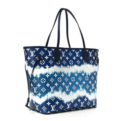 Louis Vuitton Monogram Escale Neverfull MM Blue 3 of 9