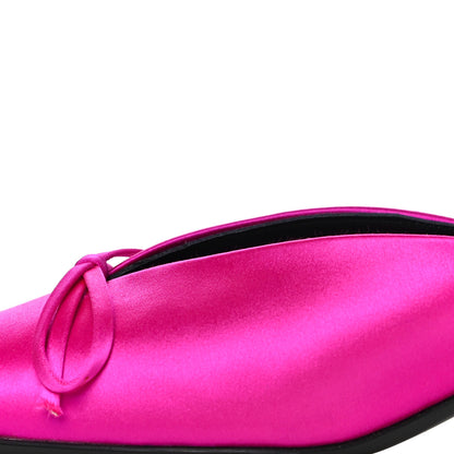 Balenciaga Satin Pointed Toe Knife 40mm Mules 38 Rose Fuchsia 10 of 19