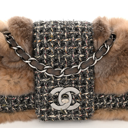 Chanel Rabbit Fur Fantasy Tweed Small Flap 7 of 9
