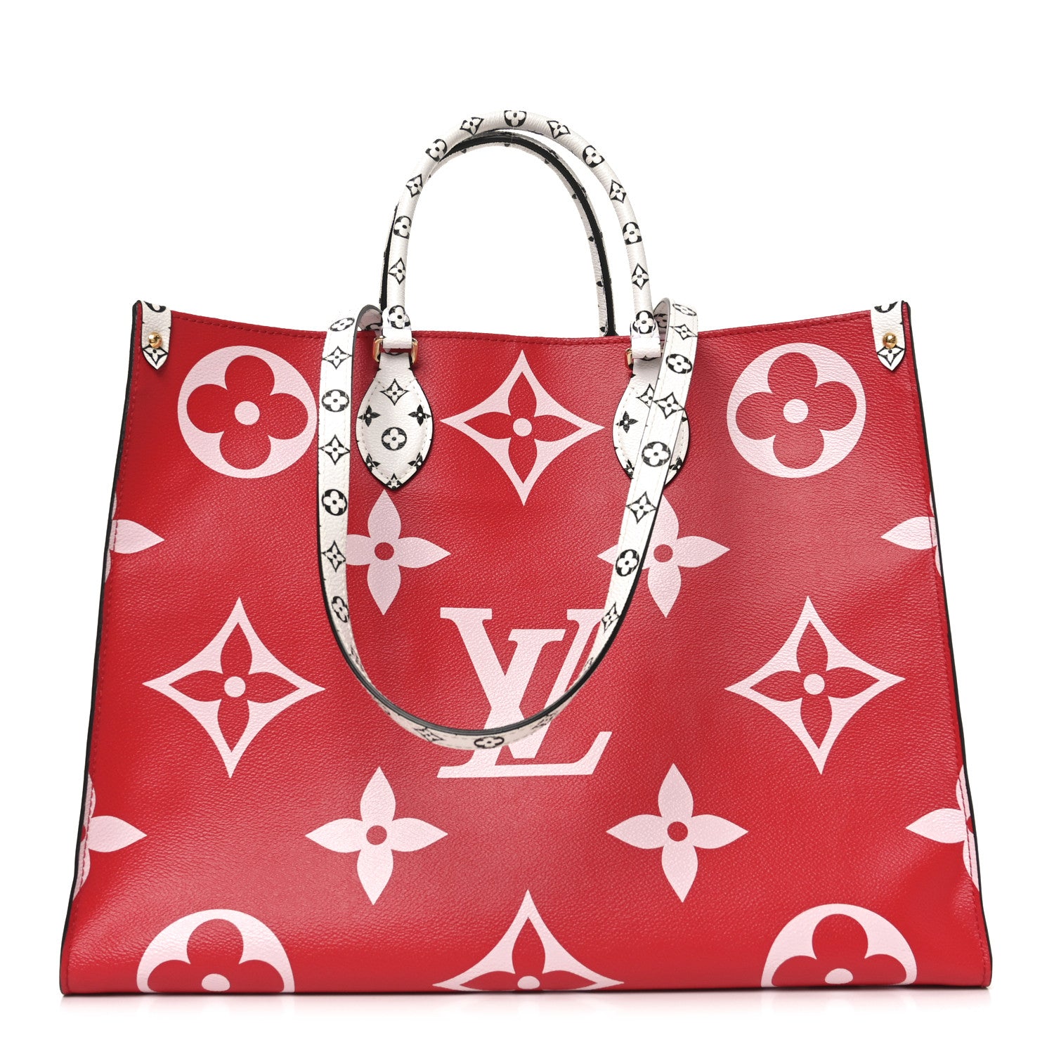 Louis Vuitton Monogram Giant Onthego GM Rouge Rose 1 of 9