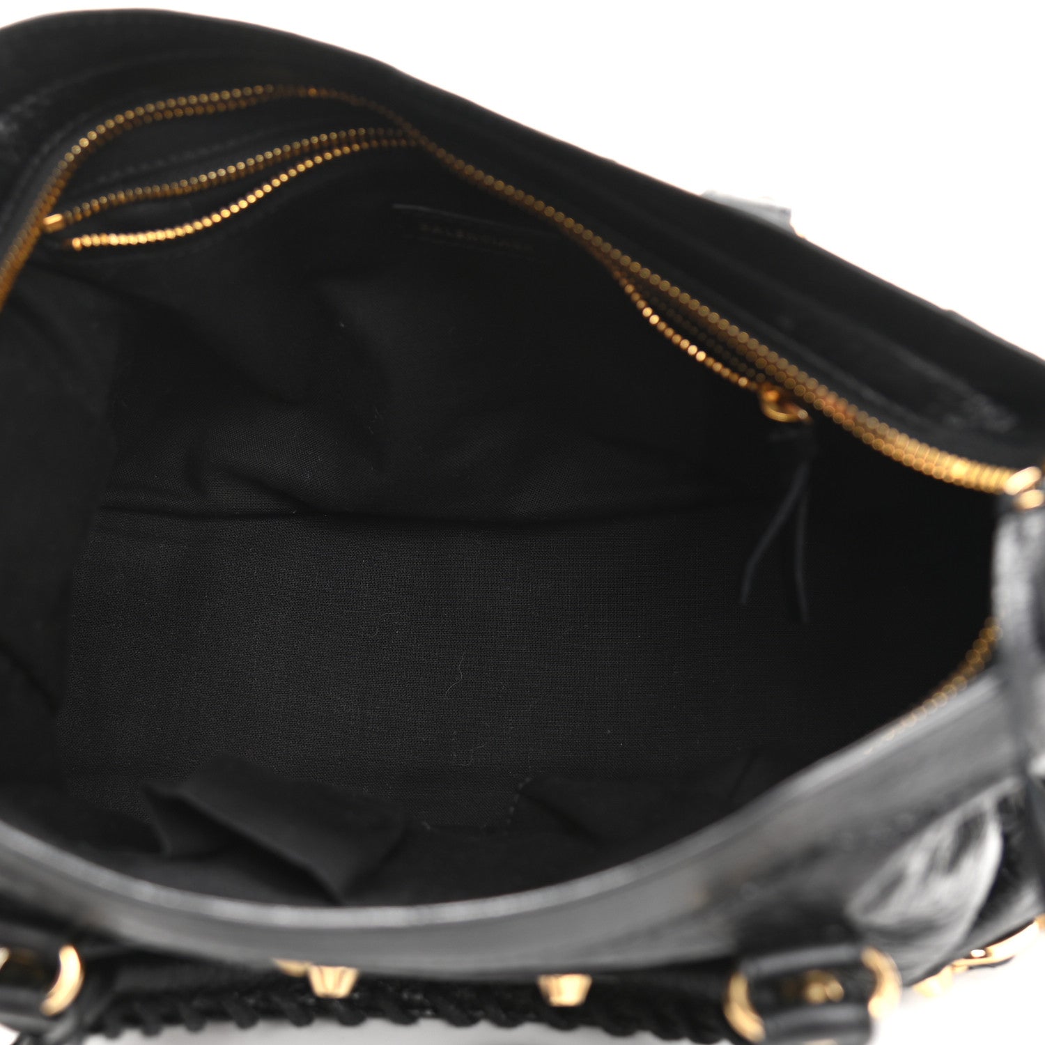Balenciaga Agneau Classic Gold Hardware S City Graffiti Strap Black 4 of 9