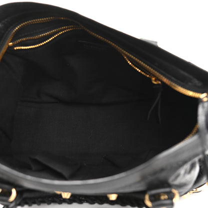 Balenciaga Agneau Classic Gold Hardware S City Graffiti Strap Black 4 of 9