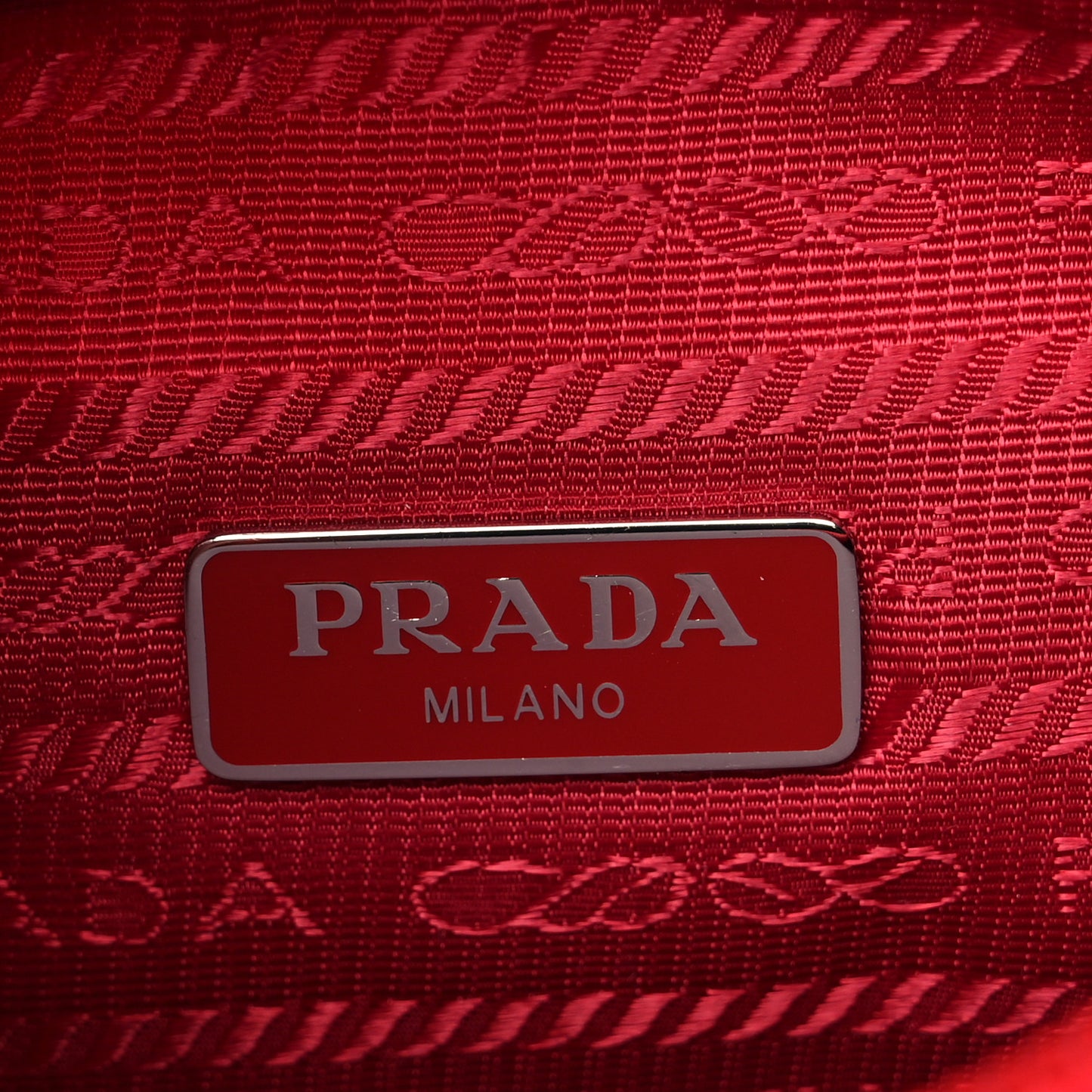Tessuto Nylon Mini Re-Edition 2000 Bag Rosso