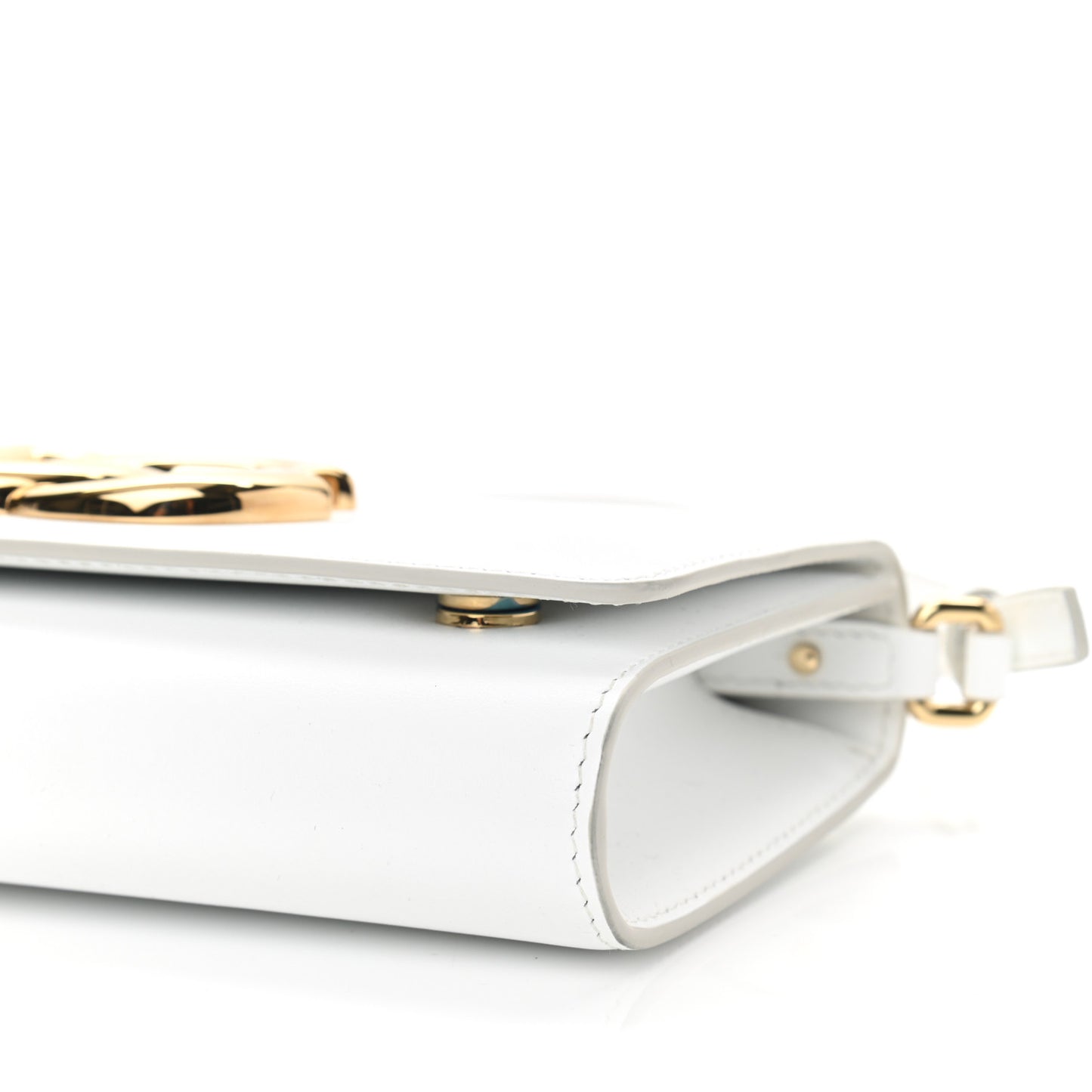 Calfskin DG Millennials Crossbody Bag White