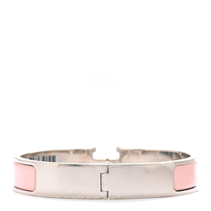 Hermes Enamel Narrow Clic Clac H Bracelet GM Rose Cassatta 3 of 6