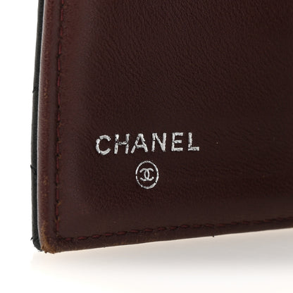 Chanel Lambskin Quilted Large Flap Wallet Black 6 of 8