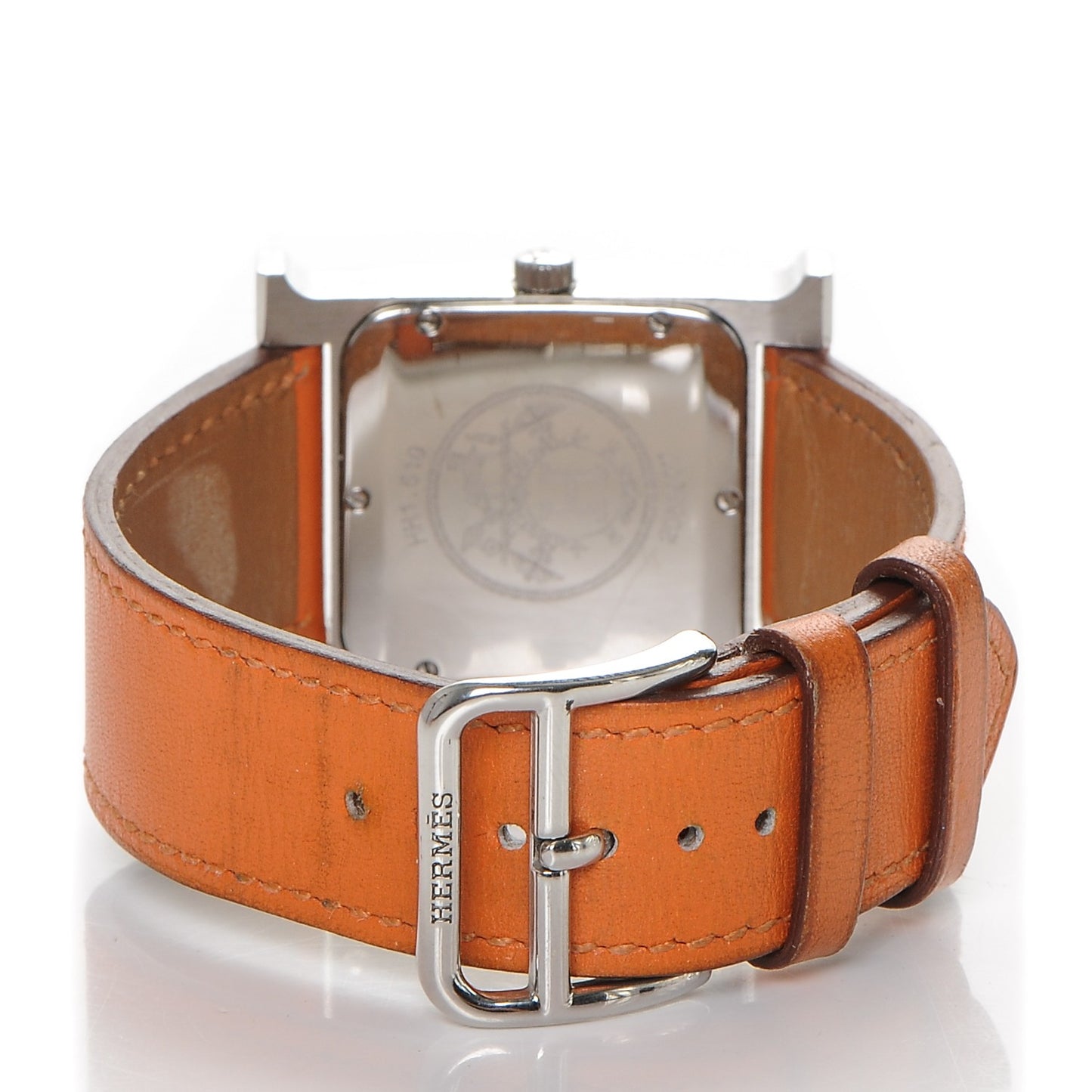 Stainless Steel Swift 26mm Heure H Hour Quartz Watch Orange