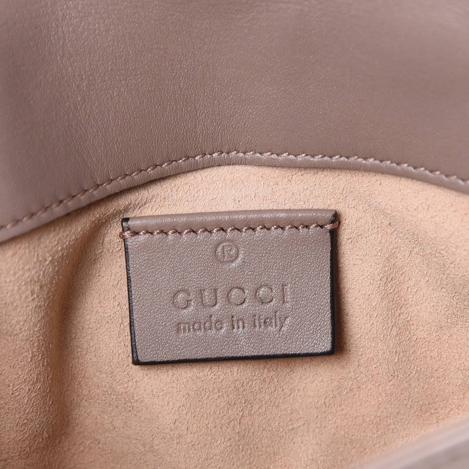 Gucci Calfskin Matelasse Super Mini GG Marmont Shoulder Bag Porcelain Rose 5 of 11