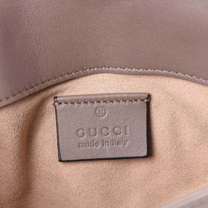 Gucci Calfskin Matelasse Super Mini GG Marmont Shoulder Bag Porcelain Rose 5 of 11