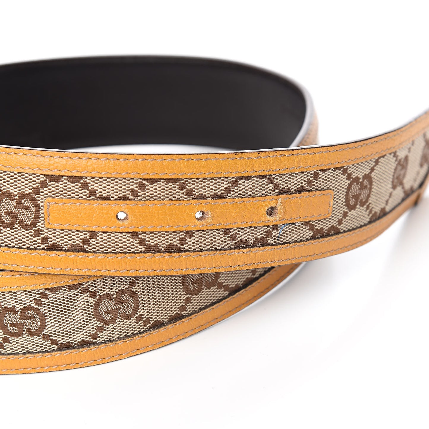 Monogram Boot Buckle Belt 80 32 Orange