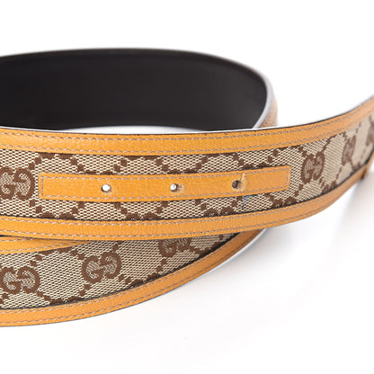 Gucci Monogram Boot Buckle Belt 80 32 Orange 5 of 6